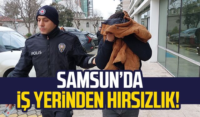 Samsun Canik'te iş yerinden hırsızlık!