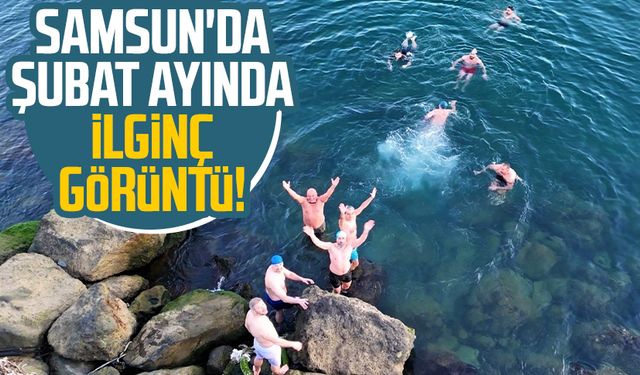 Samsun'da Şubat ayında deniz keyfi!