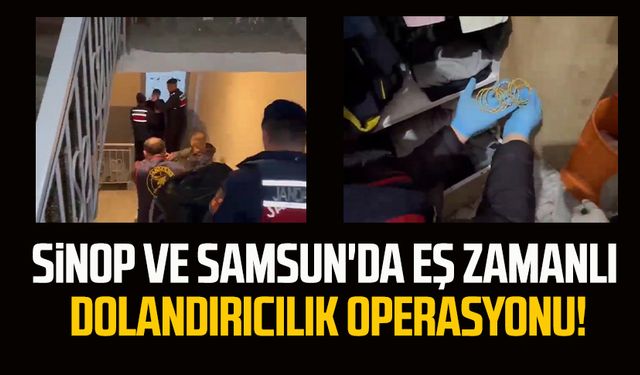 Sinop ve Samsun'da eş zamanlı dolandırıcılık operasyonu!