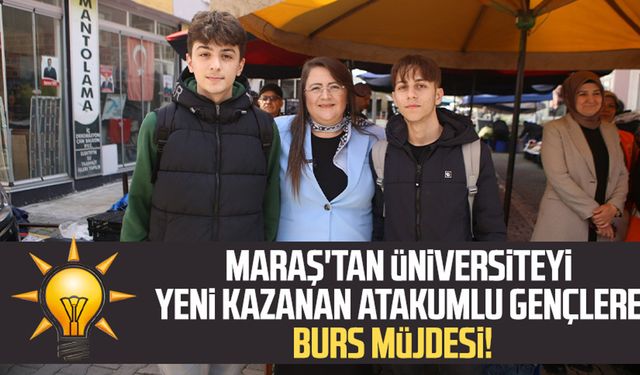 Özlem Maraş'tan üniversiteyi yeni kazanan Atakumlu gençlere burs müjdesi!