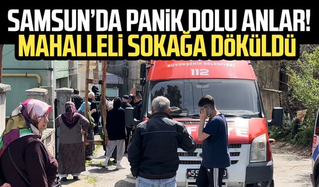 Samsun Kadıköy Mahallesi'nde panik dolu anlar! Mahalleli sokağa döküldü