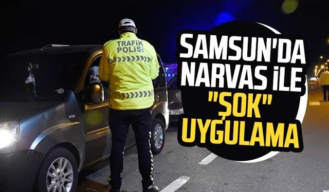 Samsun'da NARVAS ile "şok" uygulama: 815 kişi sorgulandı