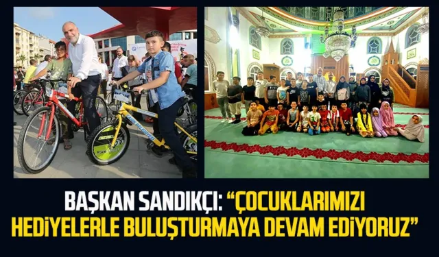 Canik Belediye Başkanı İbrahim Sandıkçı: “Çocuklarımızı hediyelerle buluşturmaya devam ediyoruz”