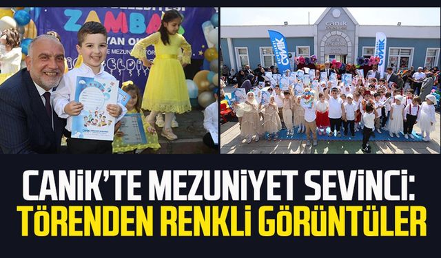 Canik’te mezuniyet sevinci: Törenden renkli görüntüler