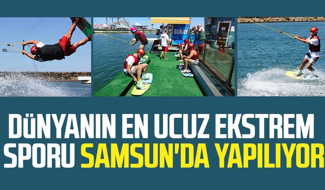 Dünyanın en ucuz ekstrem sporu Samsun'da yapılıyor