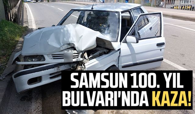 Samsun 100. Yıl Bulvarı'nda kaza!