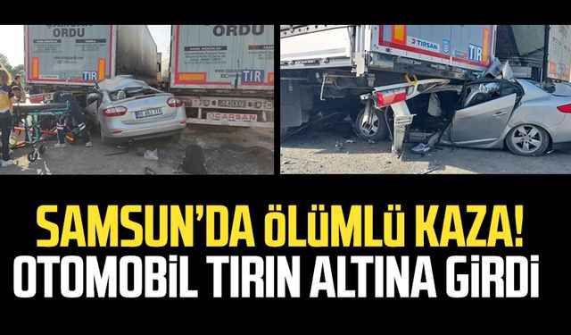 Samsun Çarşamba'da ölümlü kaza! Polis memuru Ömer Faruk Canbul hayatını kaybetti