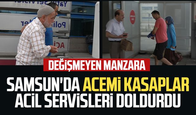 Samsun'da acemi kasaplar acilleri doldurdu: Değişmeyen manzara