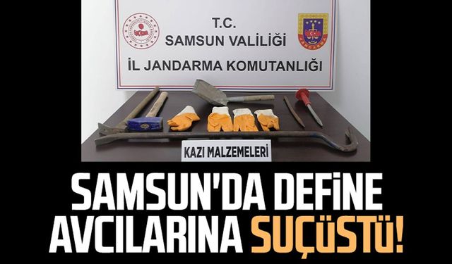 Samsun'da define avcılarına suçüstü!