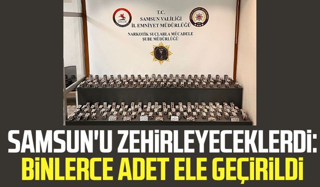 Samsun'a getirilen yüklü miktarda uyuşturucu ele geçirildi