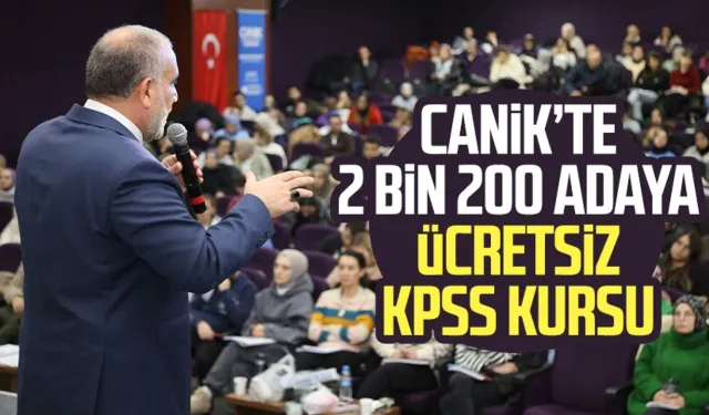 Canik’te 2 bin 200 adaya ücretsiz KPSS kursu