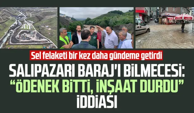 Salıpazarı Baraj'ı bilmecesi: "Ödenek bitti, inşaat durdu" iddiası