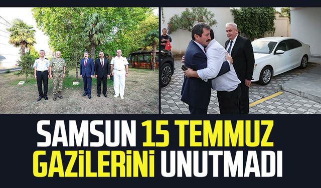 Samsun 15 Temmuz gazilerini unutmadı