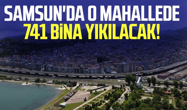 Samsun'da o mahallede 741 bina yıkılacak!