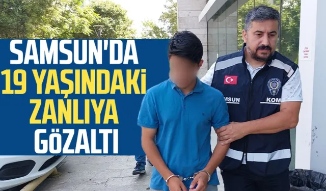 Samsun'da suç örgütü operasyonu: 19 yaşındaki zanlıya gözaltı