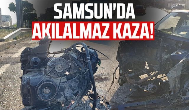 Samsun Terme'de feci kazada mucize kurtuluş