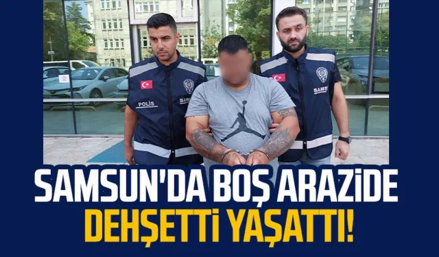 Samsun'da boş arazide dehşetti yaşattı!