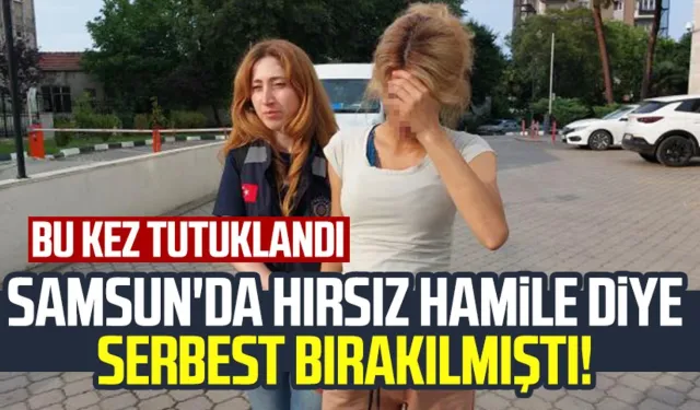 Samsun'da hırsız, hamile diye serbest bırakılmıştı! Bu kez tutuklandı