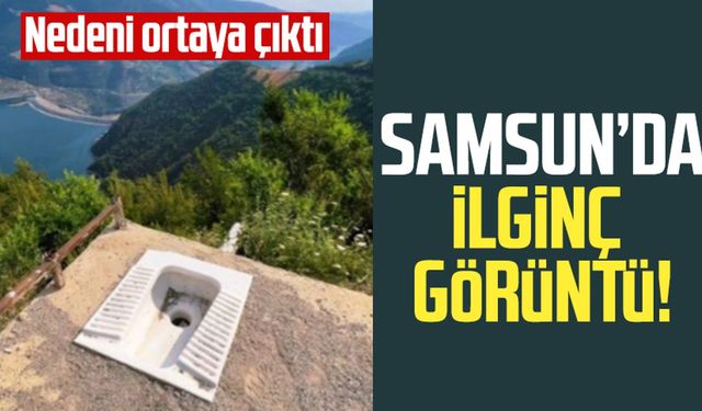 Samsun'da ilginç görüntü! Nedeni ortaya çıktı