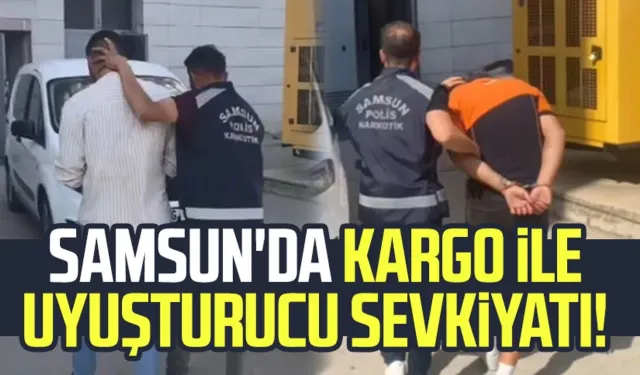 Samsun'da kargo ile uyuşturucu sevkiyatı! 2 gözaltı