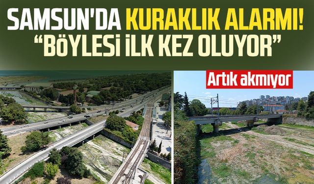 Samsun'da kuraklık alarmı! Kürtün Çayı artık akmıyor