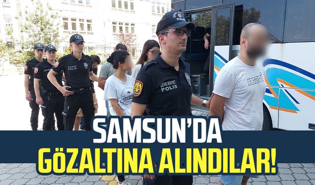 Samsun'da iki ayrı operasyonda 5 gözaltı!