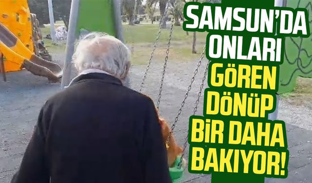 Samsun'da yürekleri eriten görüntü!