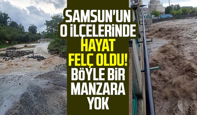 Samsun'un o ilçelerinde hayat felç oldu!