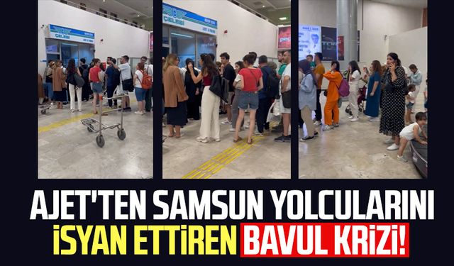 İstanbul'dan Samsun'a uçan AJet uçağında bavul krizi