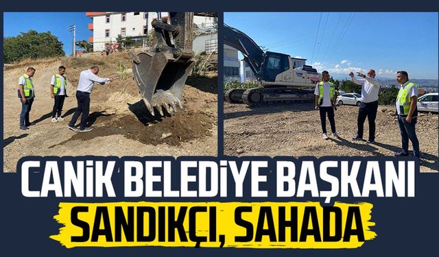 Canik Belediye Başkanı İbrahim Sandıkçı sahada