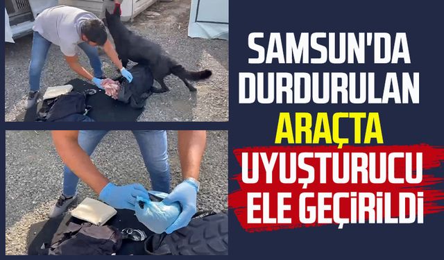 Samsun'da durdurulan araçta uyuşturucu ele geçirildi