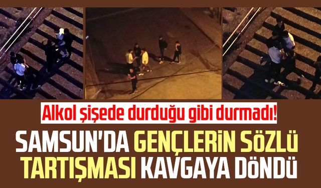 Samsun'da gençlerin sözlü tartışması kavgaya döndü