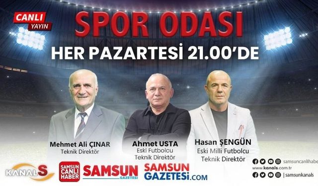 Spor Odası 2 Eylül Pazartesi