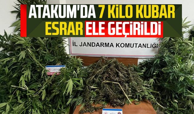 Samsun Atakum'da 7 kilo kubar esrar ele geçirildi