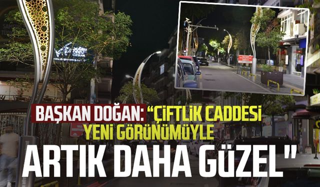 Halit Doğan: "Samsun'da Çiftlik Caddesi yeni görünümüyle artık daha güzel"