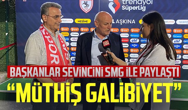 Samsun'da başkanlar sevincini SMG ile paylaştı