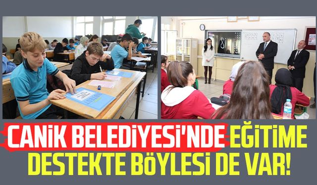 Canik Belediyesi'nde eğitime destekte böylesi de var!