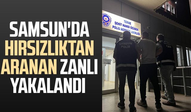 Samsun'da hırsızlıktan aranan zanlı yakalandı