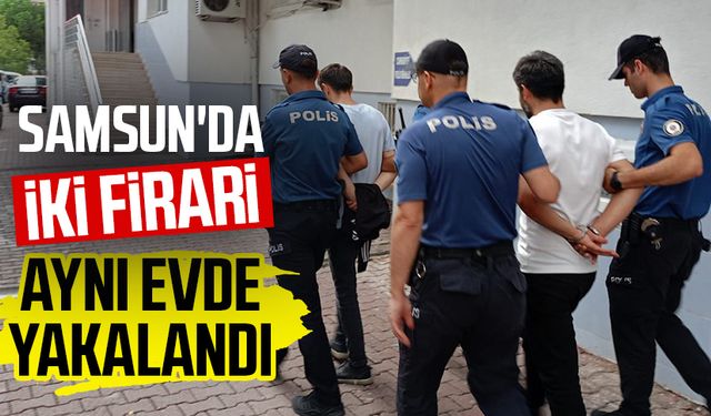 Samsun'da iki firari aynı evde yakalandı