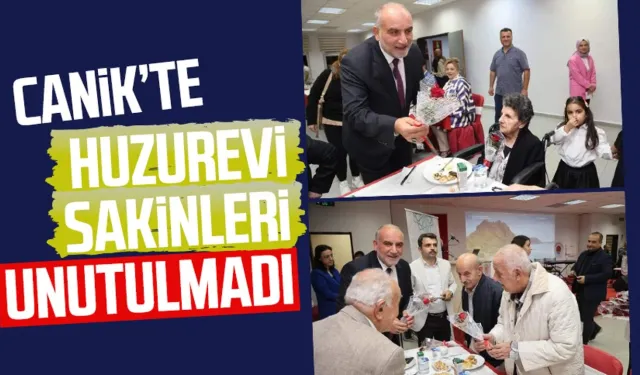 Canik’te huzurevi sakinleri unutulmadı