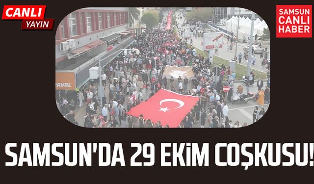 Samsun'da 29 Ekim Cumhuriyet Yürüyüş Etkinliği