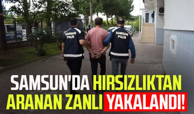 Samsun'da hırsızlıktan aranan zanlı yakalandı!