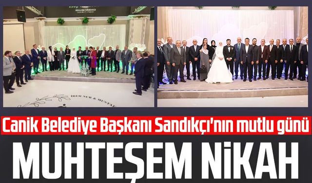 Canik Belediye Başkanı İbrahim Sandıkçı'nın mutlu günü