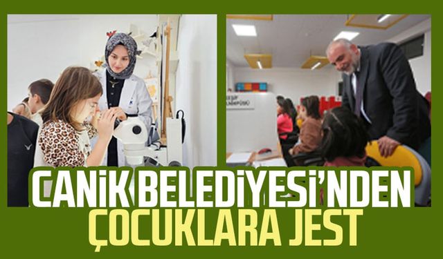 Canik Belediyesi’nden çocuklara jest