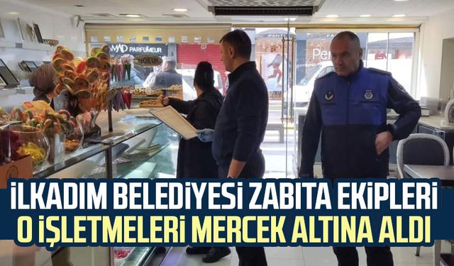 İlkadım Belediyesi Zabıta Ekipleri o işletmeleri mercek altına aldı