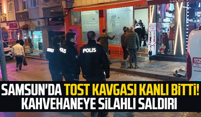 Samsun'da kahvehaneye pompalı tüfekli saldırı!