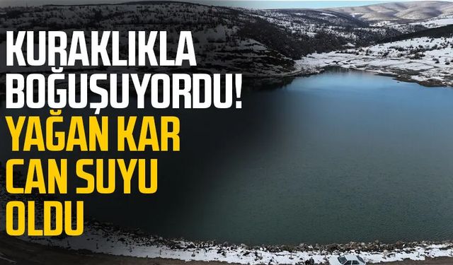 Kuraklıkla boğuşuyordu! Yağan kar can suyu oldu