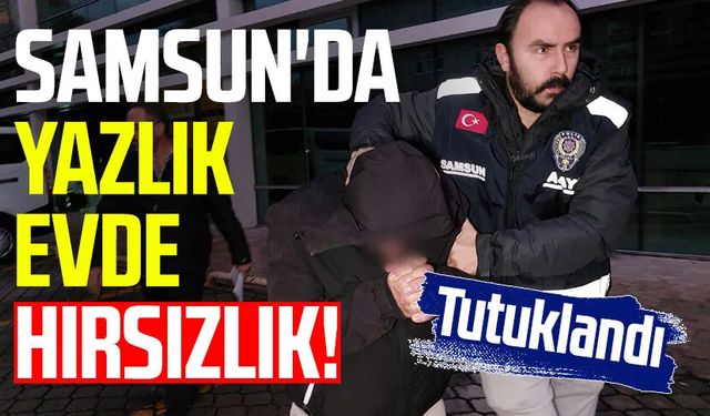 Samsun'da yazlık evde hırsızlık! Tutuklandı