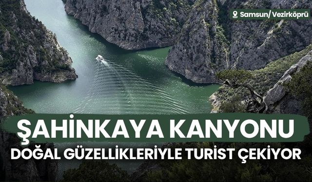 Samsun Şahinkaya Kanyonu doğal güzellikleriyle turist çekiyor