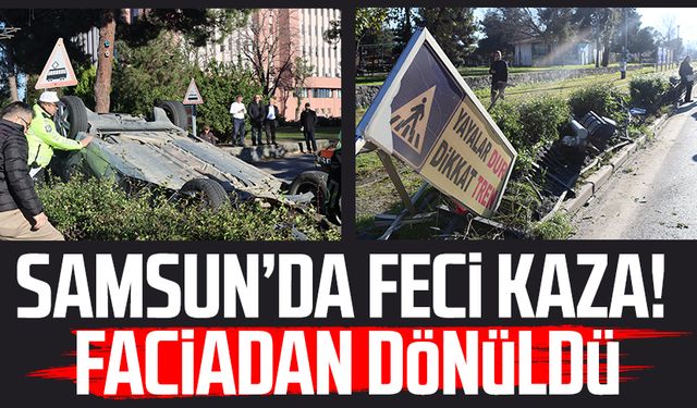 Samsun Valiliği önünde kaza!